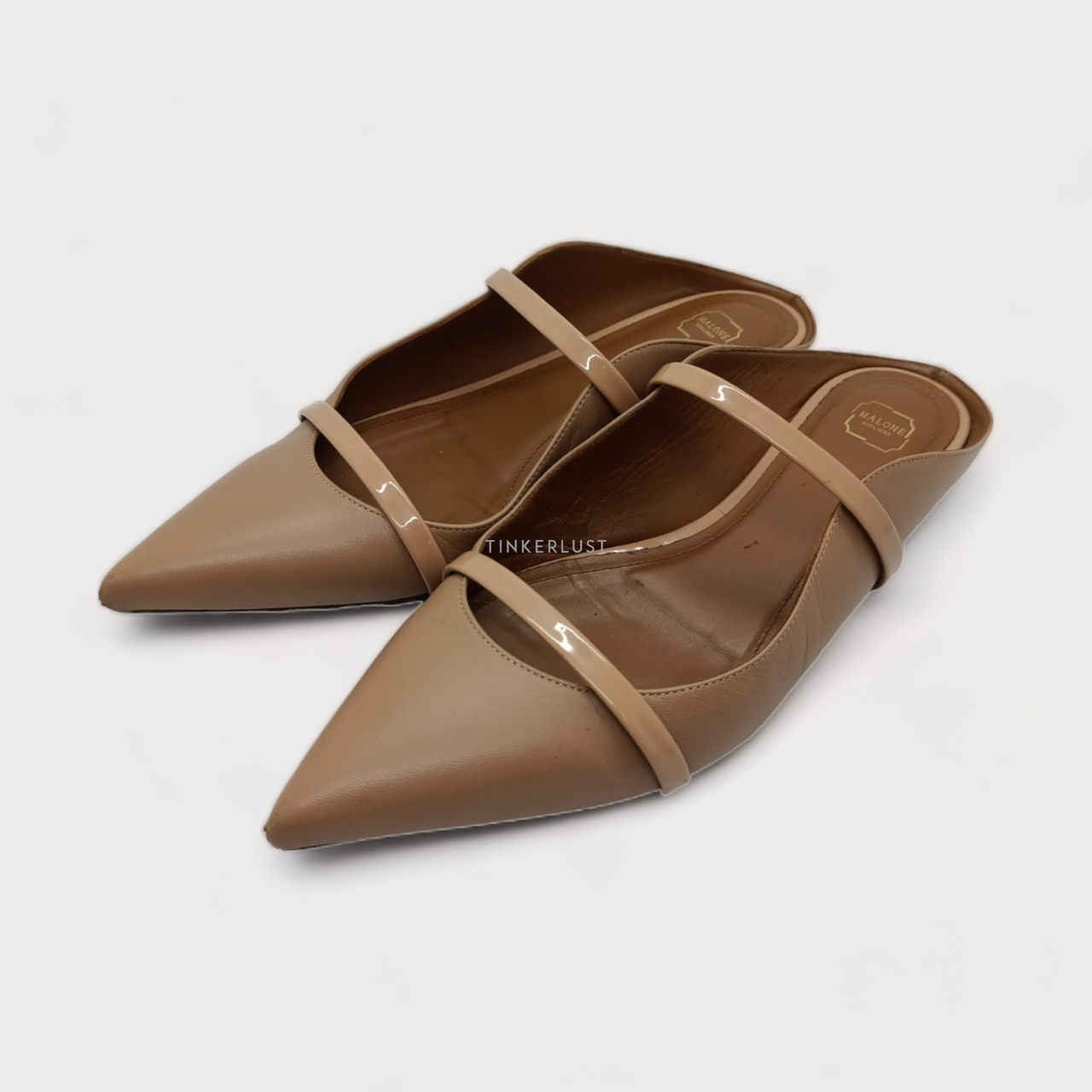 sepatu flats Malone Souliers Maureen Brown & Nude Flats